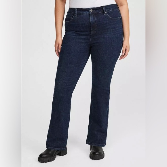 Torrid Trio Dark Indigo Boot Cut Jeans Nieve - Picture 4 of 5